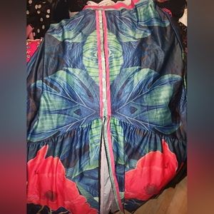 Floral skirt xl front slit